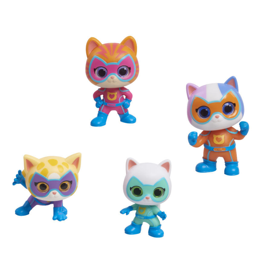 SuperKitties figure set Tonified, Tonie Box Compatible! Audio add on included!